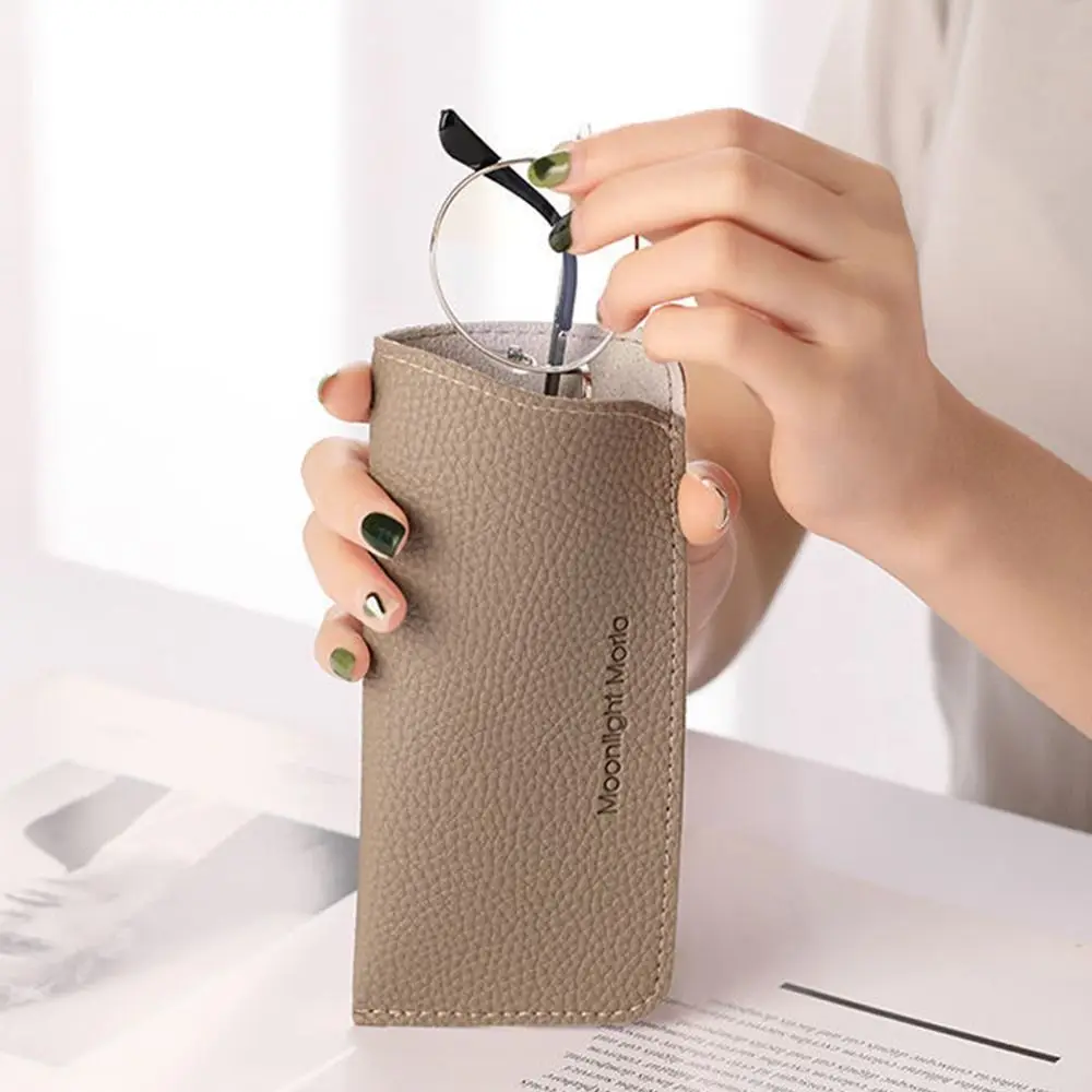Unisex PU-Leder Schutzhülle Lesebrillen-Etui Sonnenbrillen-Etui Brillenschutz Brillentasche – Detail 11