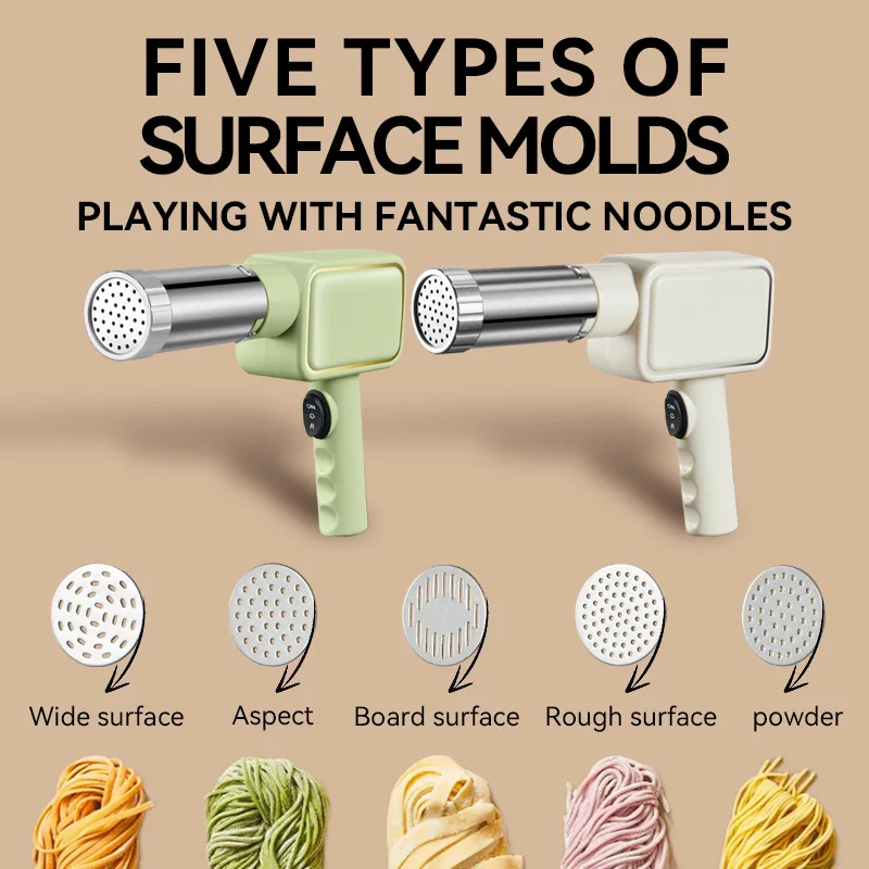 Handheld Home Noodle Maker 1PC Intelligent Automatic Noodle Dispenser Multifunctional Wireless Press Machine