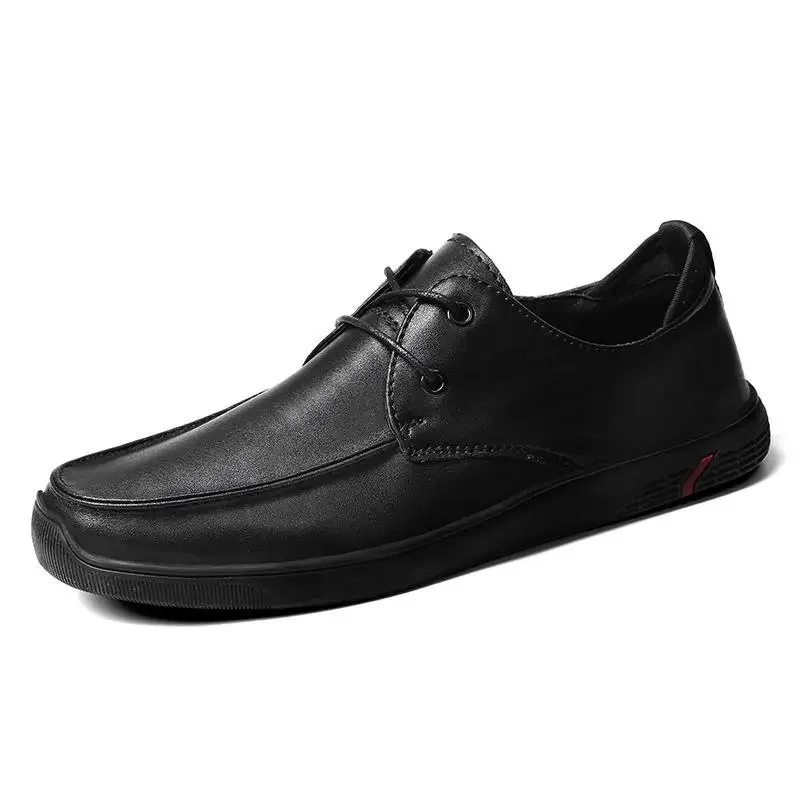 

Handmade Men's Shoes Genuine Leather 2023 Spring New Soft Bottom Breathable Men's Casual Leather Shoes Slip-on Gommino plus Size