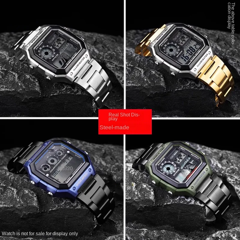18mm For Casio AE1200 case mod kit Modified all metal 3299