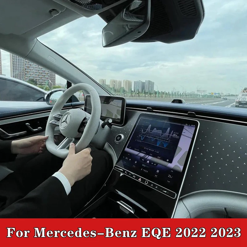 

For Mercedes-Benz EQE 2022 2023 Car Interior Accessories Screen Protector GPS Navigation Tempered Glass Screen Protective Film
