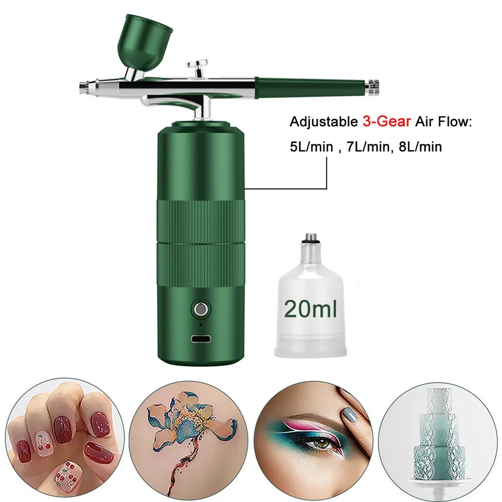 Airbrush Makeup Mini Airbrush Kit Hair Dye USB Multi-Function Spray Barber Machine Cake Pastry Painting Spray