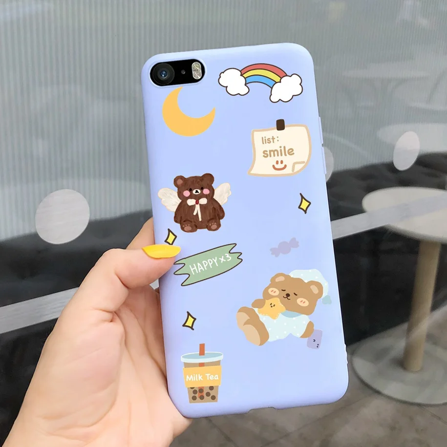 Leopard Cartoon Soft Matte Silicone Bumper Case