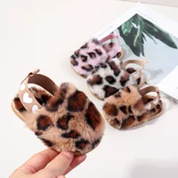 Winter Baby Plush Toe Soft Slippers Spring and Autumn Girls Boys Indoor Walking Shoes Fashion Leopard Point Toddler Infant Shoes 1