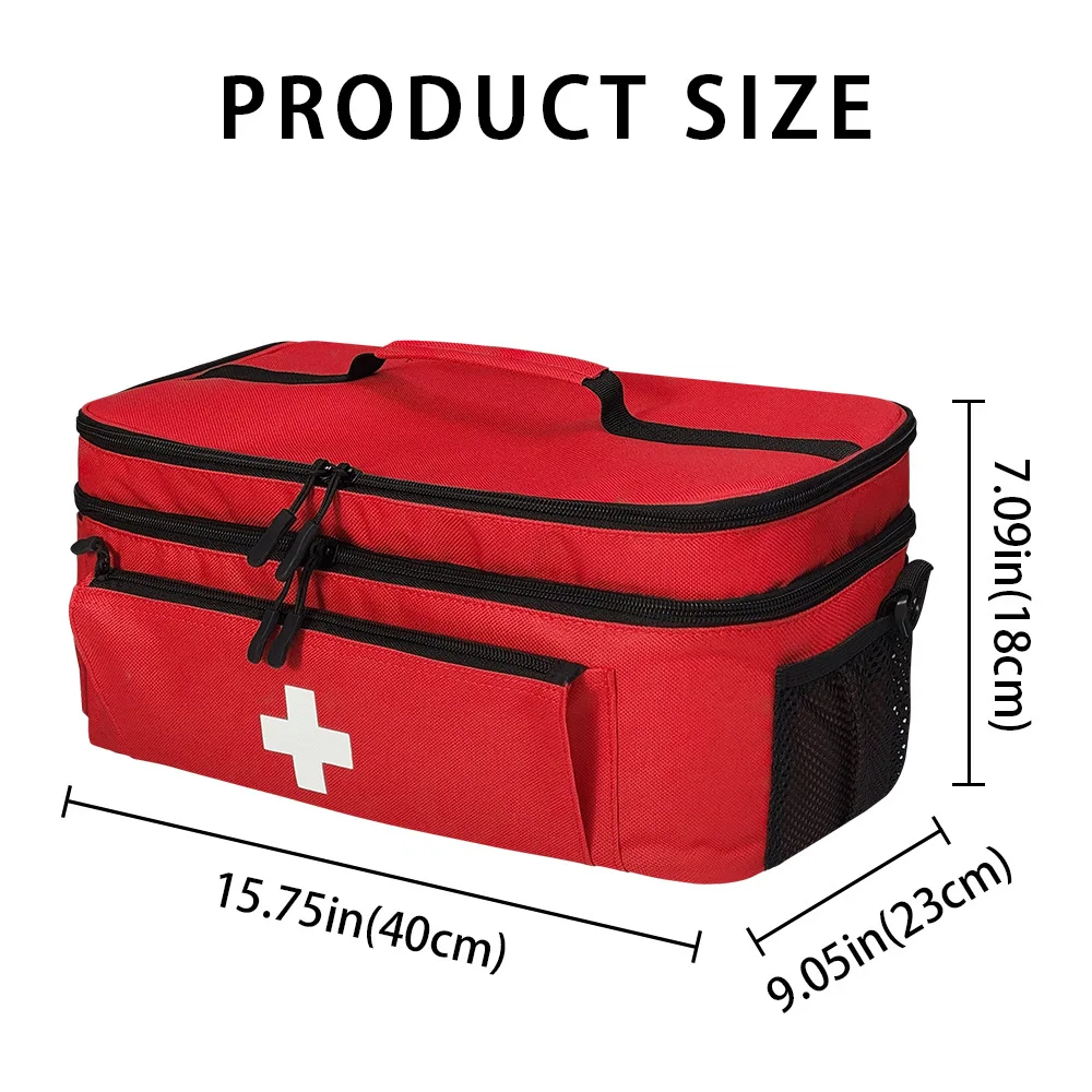 Portable Travel First Aid Kits For Home Outdoor Sports Emergency Kit Emergency Medical EVA Bag Emergency Blanket
