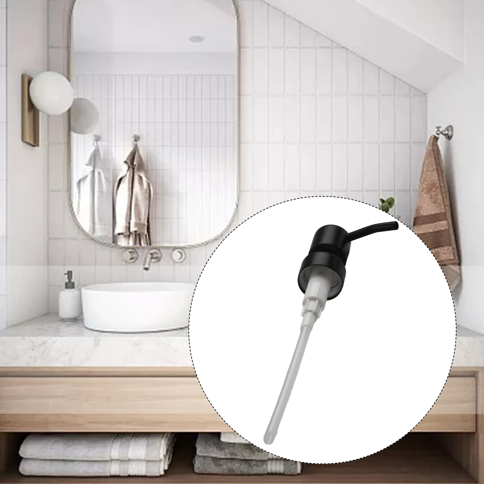 

Pump Head Push Type Lotion Pump Head 28/400 Thread Press Shower Gel Soap And Lotion Dispenser 304 Stainless Steel With Tube Sets
