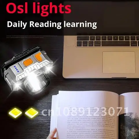 1200mAh USB Rechargeable LED Headlamp Powerful Night Fishing Headlight Flashlight Torch Lamp for Outdoor Camping Hiking