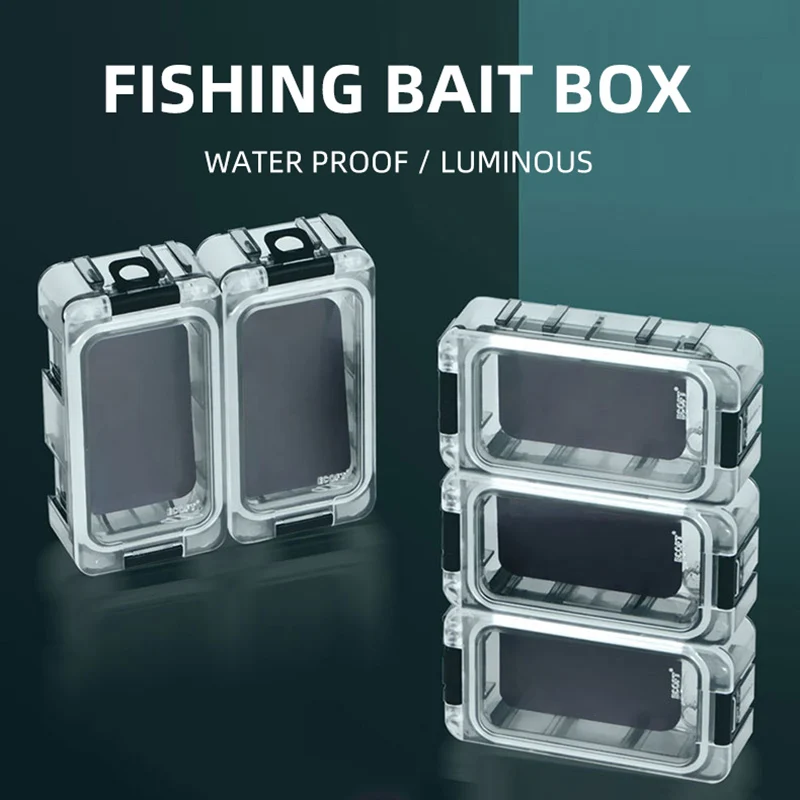 Waterproof Fishing Tackle Case Fishing Fake Bait Storage Case Portable  Fishing Gear Accessories Pesca Tools Bait Hook Box X215G