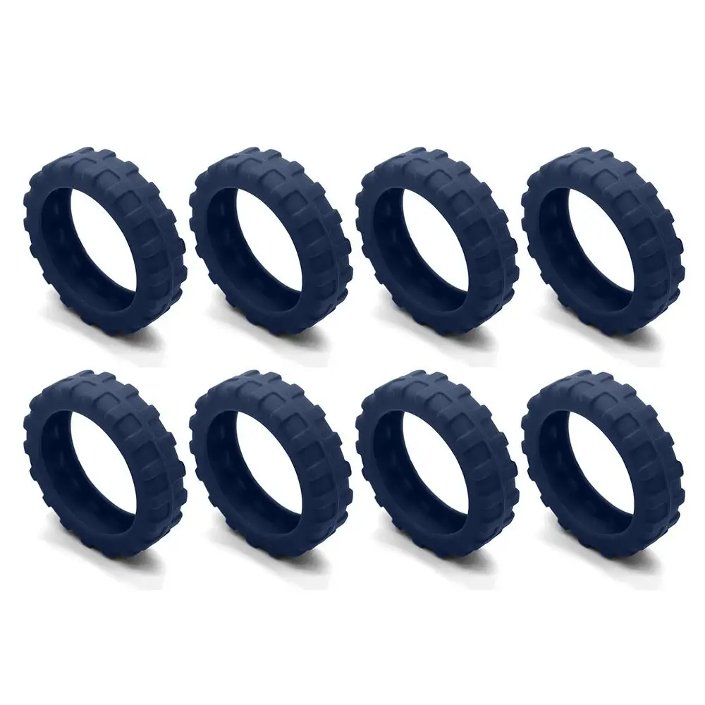 8-Piece Silent Travel Luggage Caster & Protection Cover Set