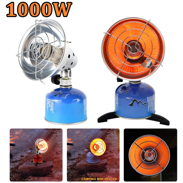 1000W Tragbare Gas Heizung Camping Gas Heizung Öfen mit Halterung Wärmer  für Outdoor Camping Zelt Wandern Notfall Überleben Kit - AliExpress