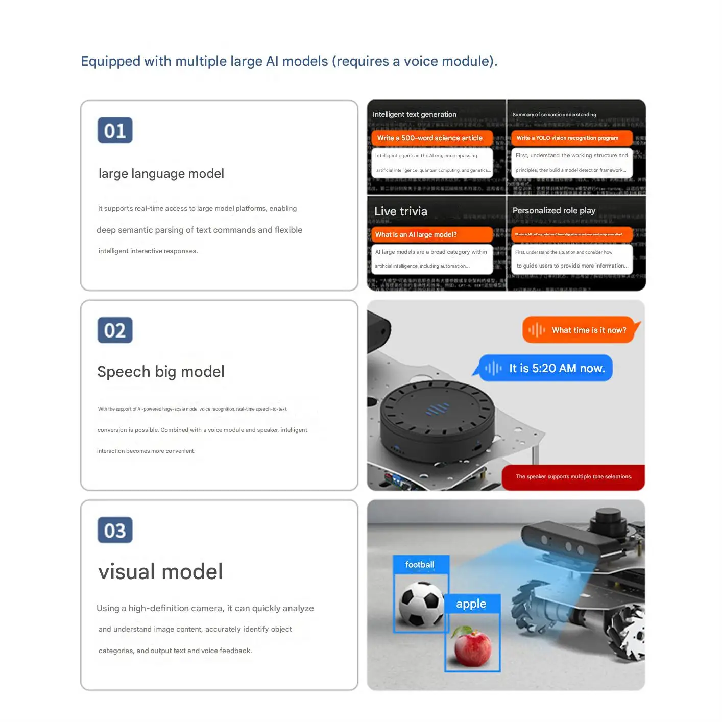 AI 다중 모드 대형 모델 상호작용을 지원하는 WHEELTEC R550 ROS2 AI 대형 모델 교육용 로봇
