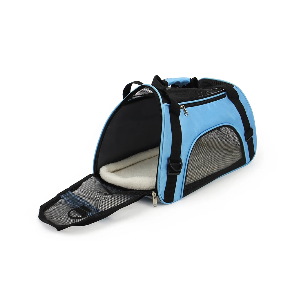 Soft Surface Pet Carrier Cat Bag Outdoor Travel Breathable Pet Handbag Carrier for Dogs With Pad