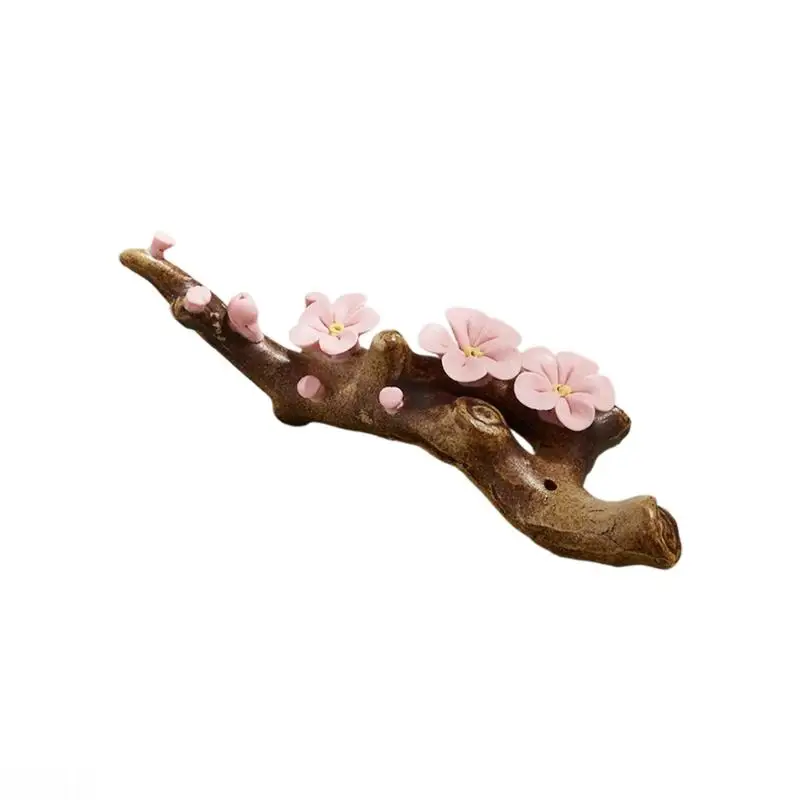 D08B 꽃 세라믹 브러시 레스트 서예 브러시 홀더 스탠드 쓰기 그림