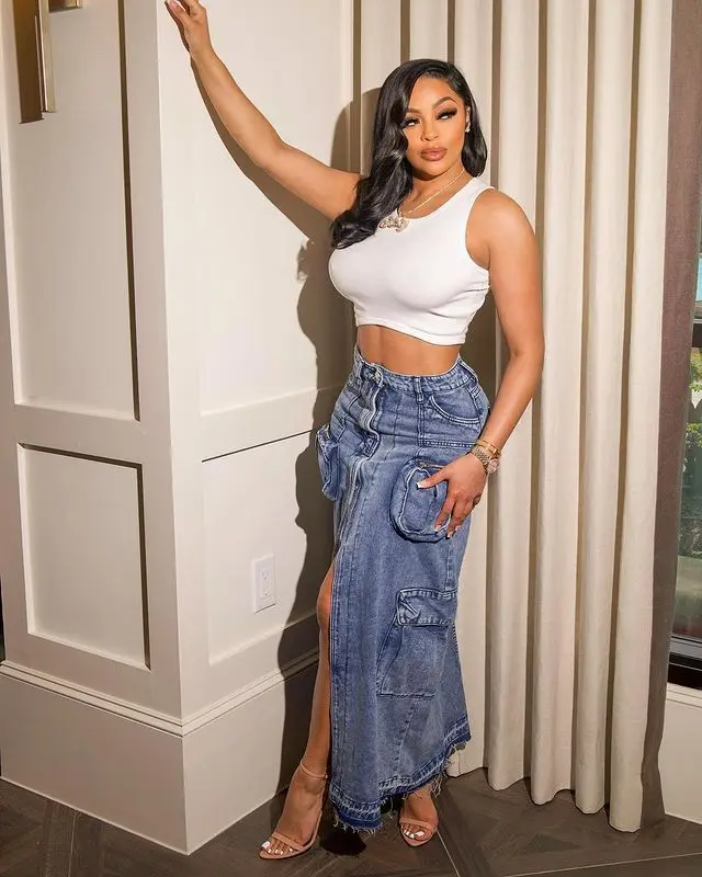 Denim Aliexpress Jupe Longue Mode Jupe Jupe Longue Hiver 2019 Jupe