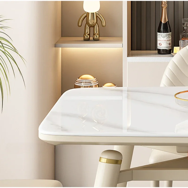 Nordic Extendable Dining Tables Round Luxury Living Room Modern Dining Tables Kitchen Design Tavolo Pranzo Home Furniture SR50DT
