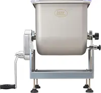 Products BigBite 50 Pound Capacity Tilt Meat Mixer Stainless Steel Motor or Grinder Not Included 13.5"L x 10.62"W x 14.12"H 1