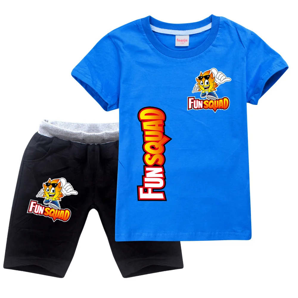

Baby Boys Clothes Sets Children Clothing Fun Squad game Summer Short Sleeve Tracksuit for Girls Sport Suits Costume Kids Clothes