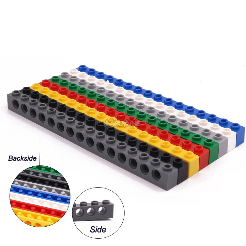 Bricks MARUMINE 3703 1x16 Thick Connecting Rod with Holes MOC Parts Construction Robotics Mechatronics Accessories 10PCS Block building block toys building block toy building block accessories