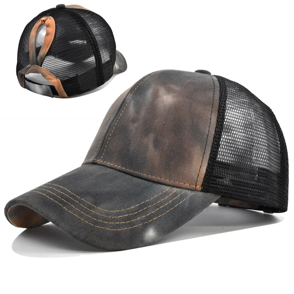 Summer Ponytail Women's Baseball Cap Summer Mesh Hat Hip-hop Style Adjustable Outdoor Sun Hat All-match Sun Mesh Hat baseball cap sun hat