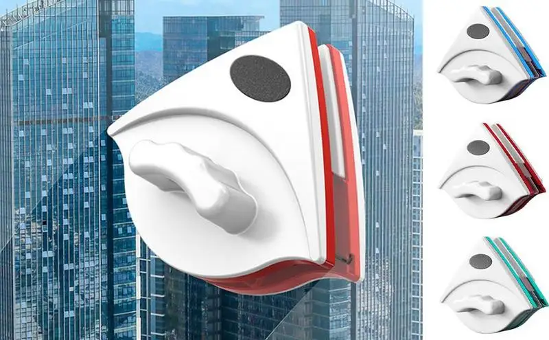 

Fan Shape Double Side Magnetic Window Cleaner with Water Storage Household Cleaning Window Brush For Home Offices School hotel