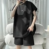 New Men Streetwear Korean Fashion Suits Tshirts Outfit Shorts 2 Piece Set Tracksuits Suit Alt Outfits Tracksuit Clothing XXXXXL 2