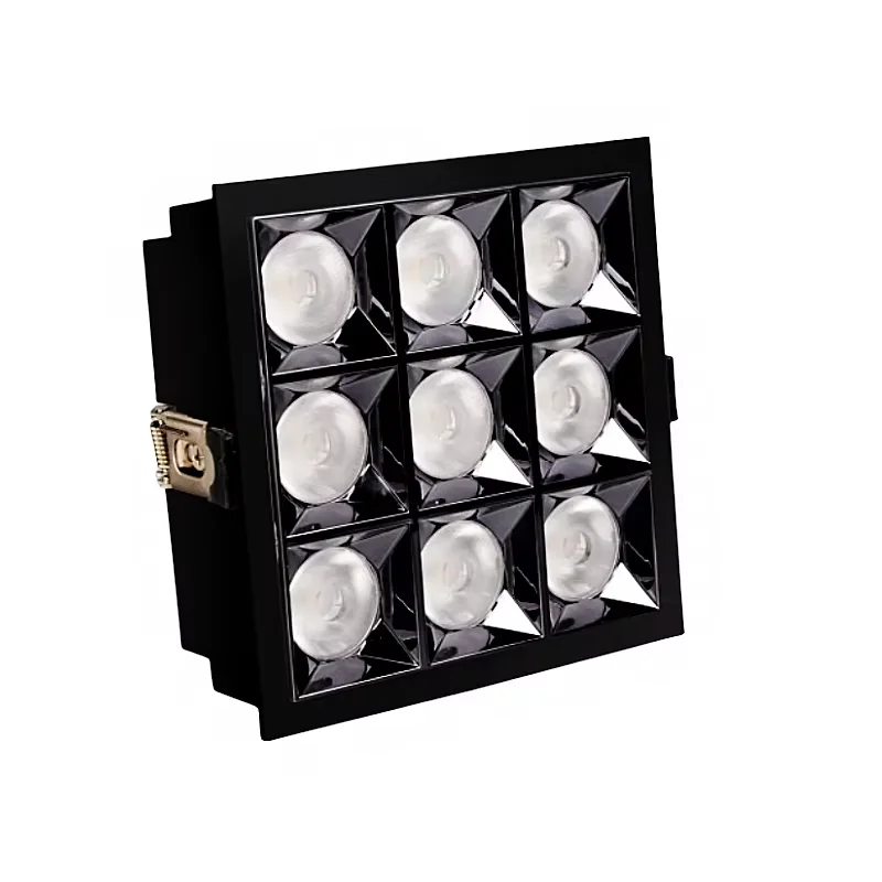 LED 임베디드 9 궁전 그릴 라인 조명 주요 조명 없음 스포트 라이트 거실 3w 9W 12W 15W 27W 30W ac85-265v 실내 조명