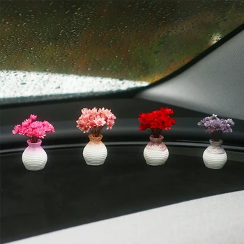 Decorazioni per Interni Auto, Ornamento Piccola Margherita per Console Centrale, Accessori Auto, Decorazione Floreale Simulata