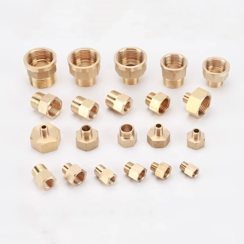 1/8" 1/4" 3/8" 1/2" 3/4" 1" BSP Female To Male Thread Brass Pipe Fitting Socket Coupling Joint