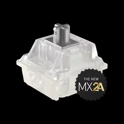 Enhanced RGB Mechanical Keyboard Switches - Factory Lubed for Gaming - Linear, Tactile & Speed Options (MX2A RGB Silver)