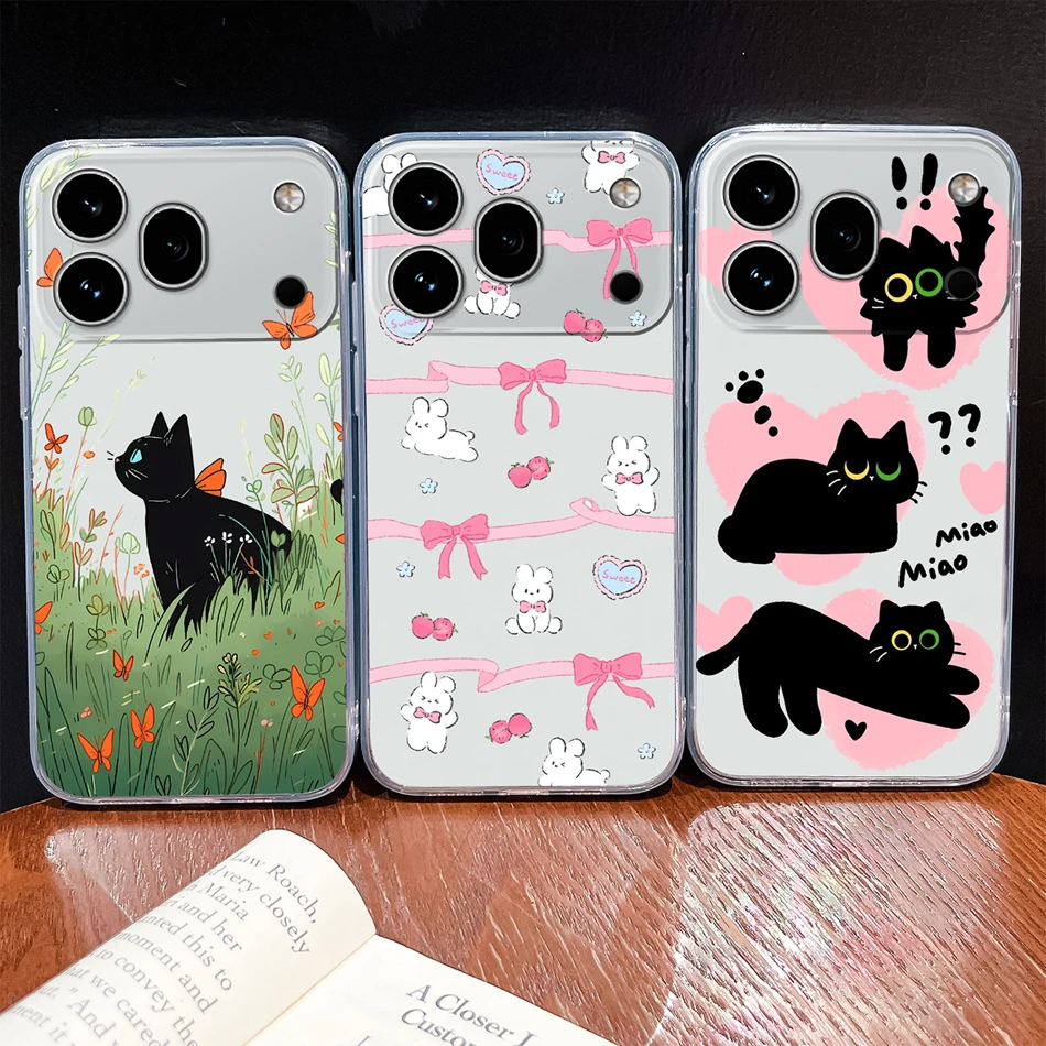 Clear Cool Stars Vibe Shockproof Silicone Phone Case
