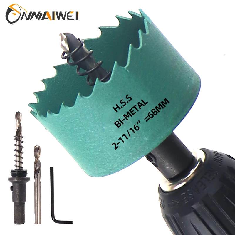 51/68/71/102mm 나무 구멍 톱 M42 바이메탈 드릴 비트 커터 목공 도구 금속 PVC 플라스틱 철에 대한 나무 드릴링 크라운