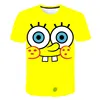 Spongebob Squarepants Summer Childrens Wear Boys And Girls T-shirt Top Cartoon Anime Print Children's Sportswear t shirt boys 4