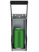  1 Set 16 Oz 500ml Can Crusher Soft Handle Wall-mounted Labor-saving Iron Beer Can Jar Plastic Bottle Presser Crushing Tool for E 