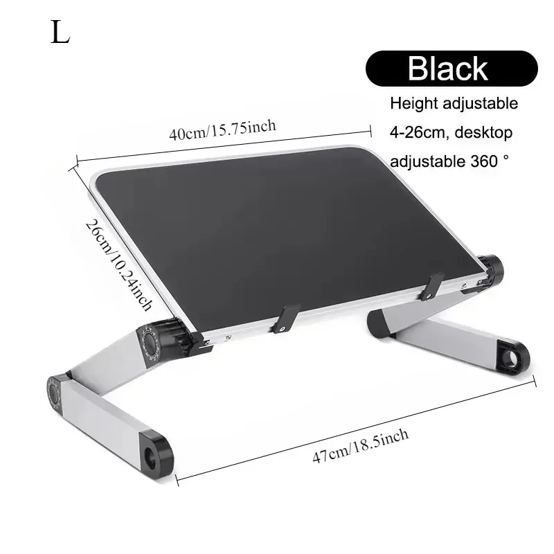 Laptop Desk Stand Adjustable Notebook Tables Computer Table Bracket Portable Notebook Tables Aluminum Foldable Holder Desk