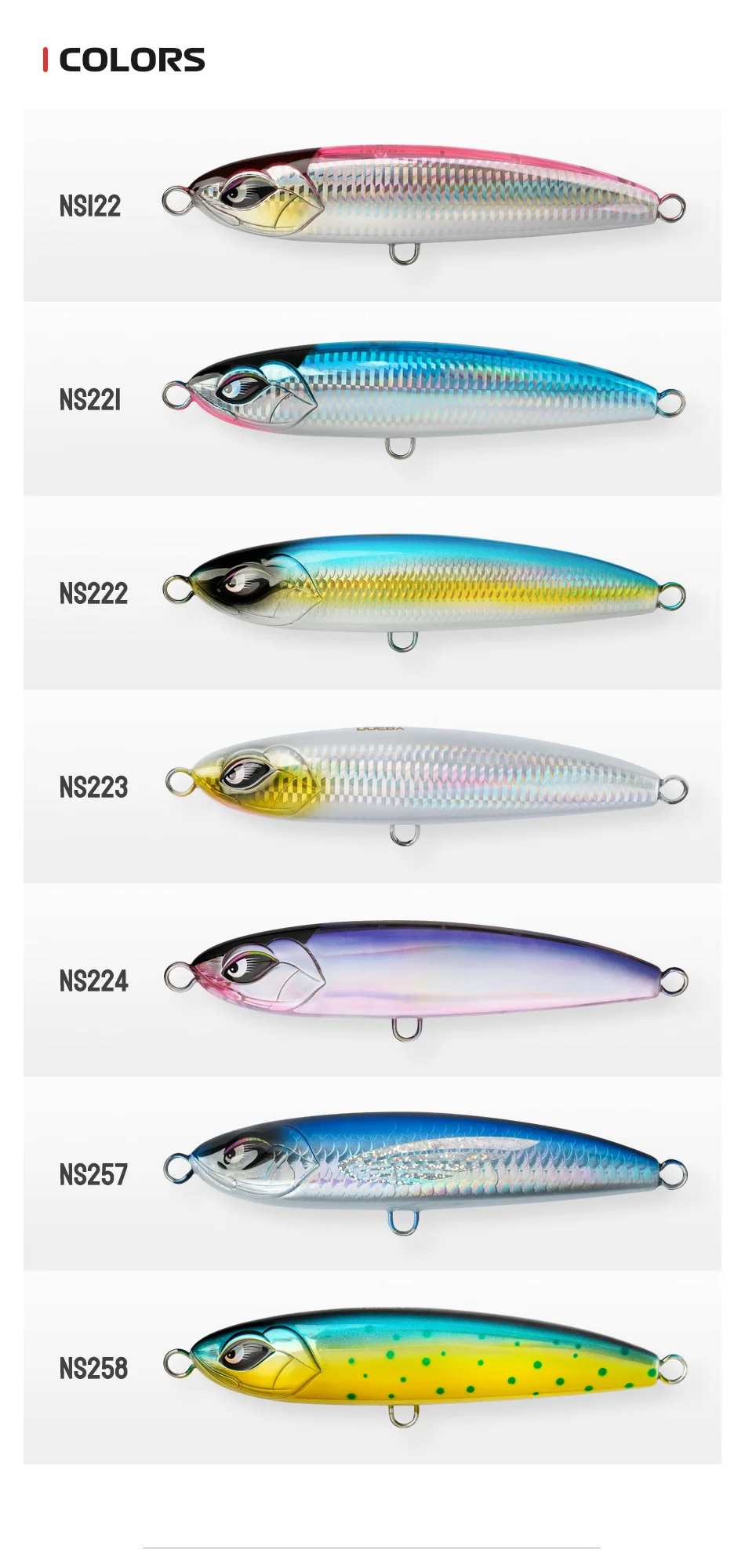 Noeby-Stickbait Angelköder 165 mm 105 g sinkender Bleistift-Wobbler, verstärkter künstlicher harter Köder, Sea Tuna GT Angelköder – Detail 10