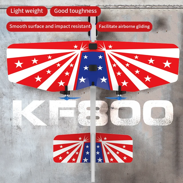 KF800 RC Plane Stunts Plane 2.4G Radio Control Glider Remote Control 3D Plane Glider Airplane EPP Foam Boys Toys for Children 4
