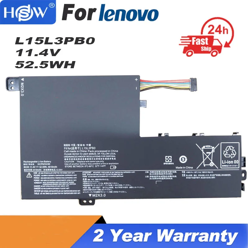 

Аккумулятор L15M3PB0 L15C3PB1 L15L3PB0 L15L3PB0 L15L3PB1 для Lenovo 320S-15AST 15IKB 15ISK 330S-14AST 14IKB FLEX 4 520-14I 11,4 в 7000 Втч