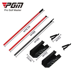 Golf Swing Plane Trainer - 7 - Angle Adjustable Alignment Guide for Posture and Ball Position Improvement (JZQ037)