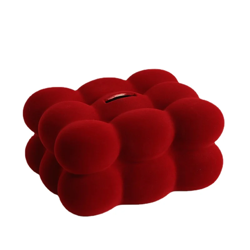 

Ins Cream Clouds Piggy Bank Living Room Bedroom Flocking Luxury Ornaments Cute Children Coin Piggy Bank Save Money
