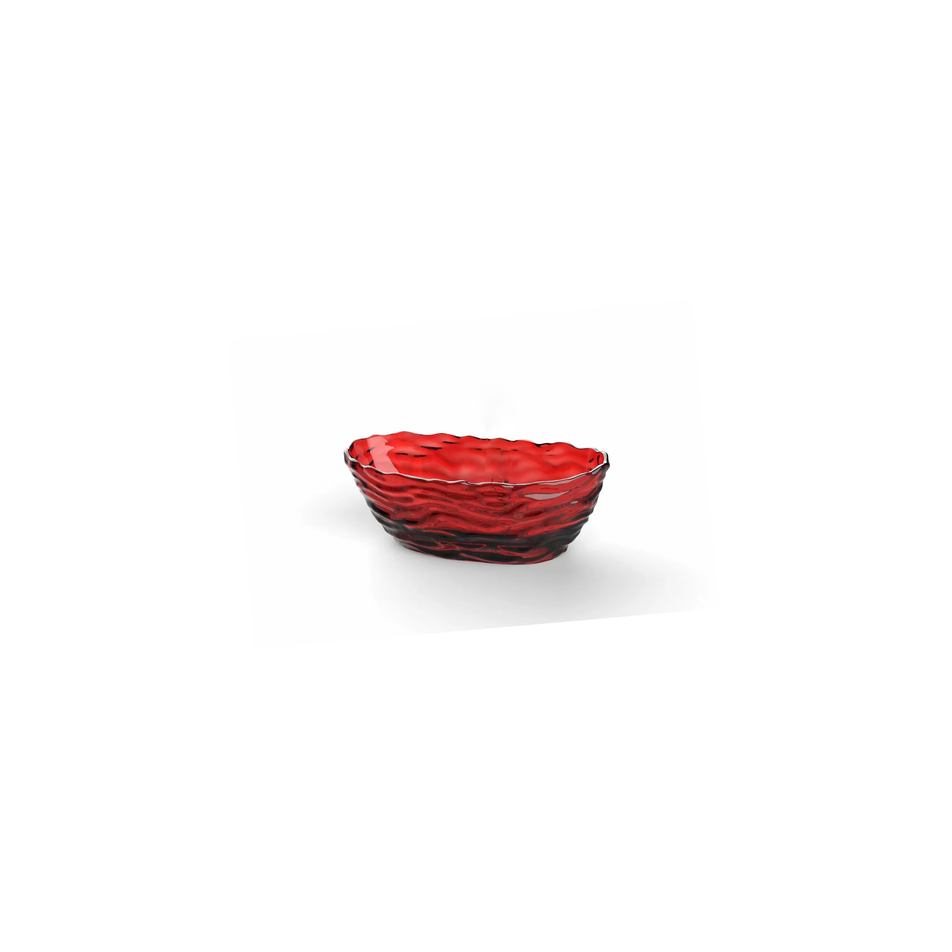 1750x785x640mm Oval Resin Ripple Bathtub Freestanding Floor Mounted Burgundy Tansparent Tub BV001-1