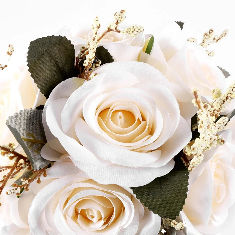 Свадебные букеты для свадьбы, букет из искусственных роз, букет невесты и подружки невесты с цветами, букет для девочек с цветами