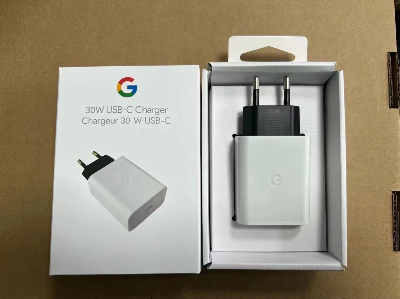 OriginalGooglePixel76Pro30WChargerEUPlugFastChargingTravel