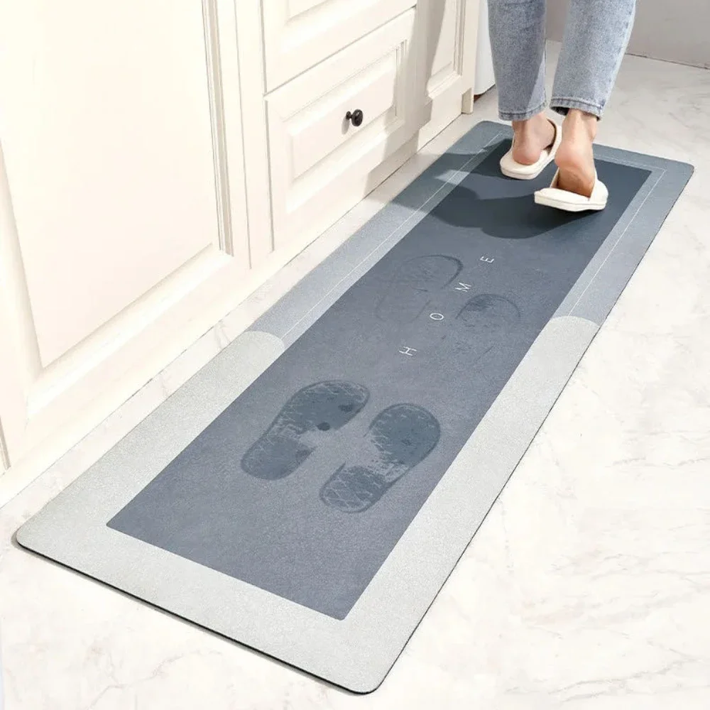 Non-Slip Diatomite Mat Kitchen Long Carpet Super Absorbent Floor Mats Entrance Doormat Carpets for Living Room