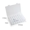Plastic Box Storage Box 24 Grid Clear Light PP Practical Metal Parts Sewing Accessories Craft Parts Transparent Lid Dustproof 4