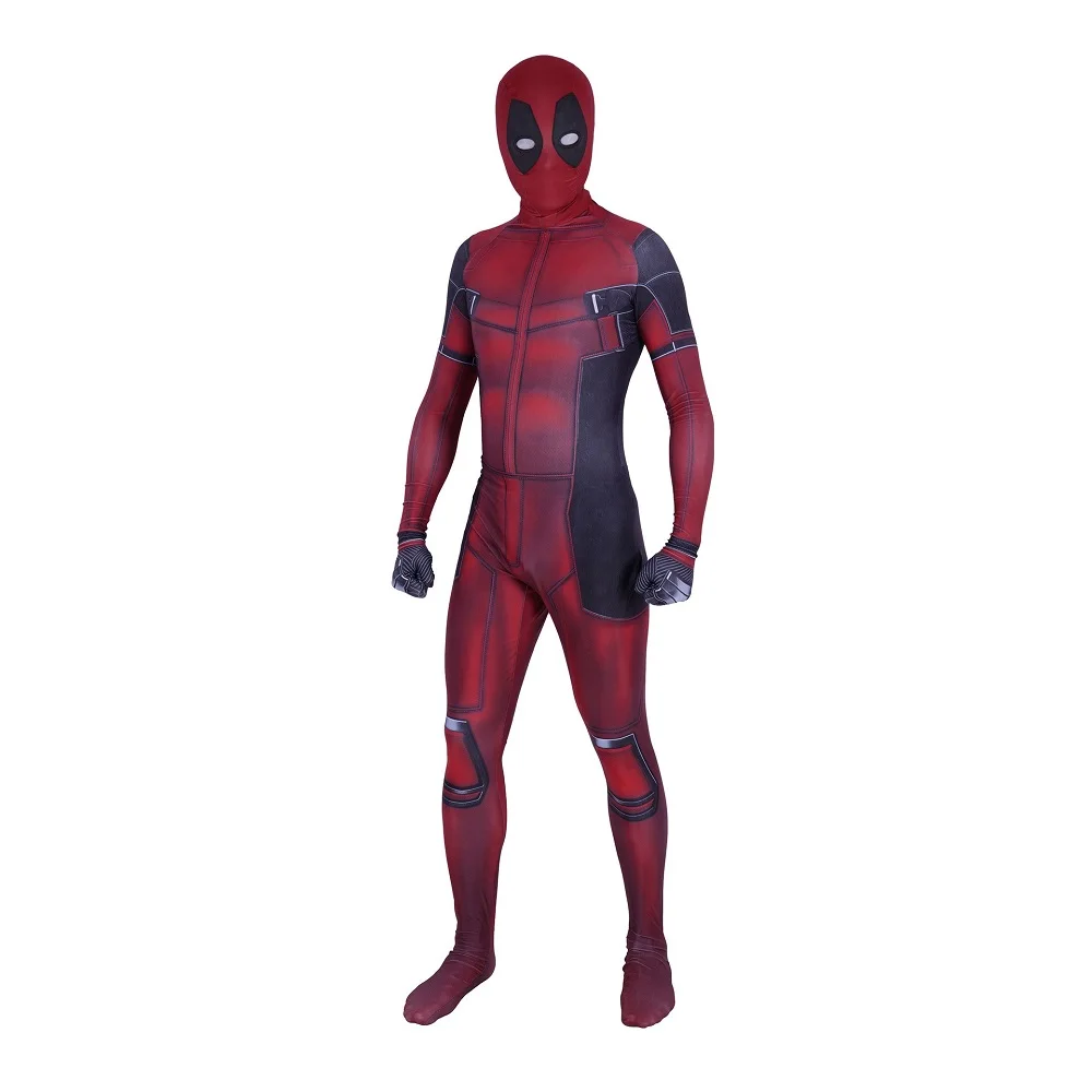 Marvel-Inspired Deadpool Spandex Bodysuit Cosplay Costume for Adults and Kids