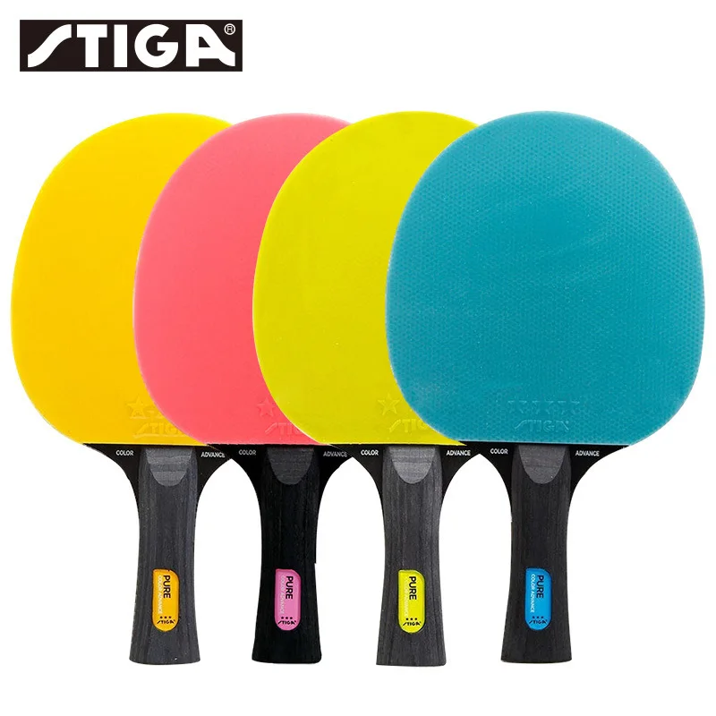 

STIGA 3-Star PURE Table Tennis Racquet Colorful Entertainment women Table Tennis Racquet Horizontal