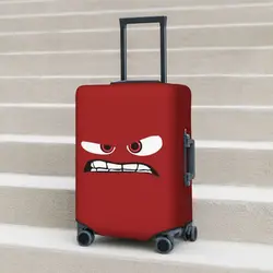 Funny Expression Suitcase Cover Cartoon Face Business Protector Vacation Fun Luggage Accesories