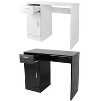 1 Drawer 1 Door Desk Desktop Table 1 Drawer 1 Door Compact Computer PC Laptop Desk Table Workstation Home Office Computer Desk 1