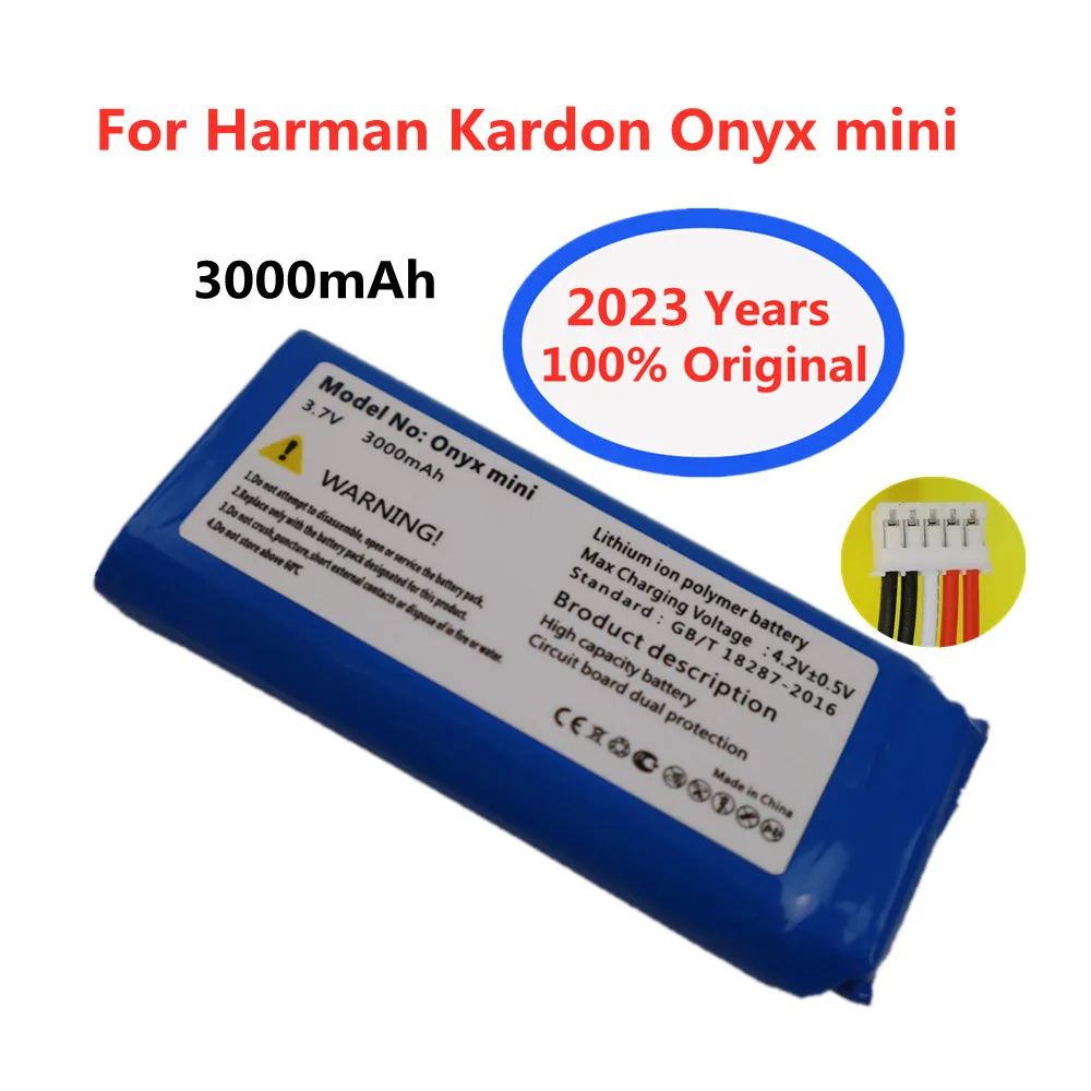 

2023 Оригинальный мини-динамик Onyx, Сменный аккумулятор для Harman/Kardon Onyx mini CP-HK07 P954374, 3000 мАч, литий-полимерные батареи