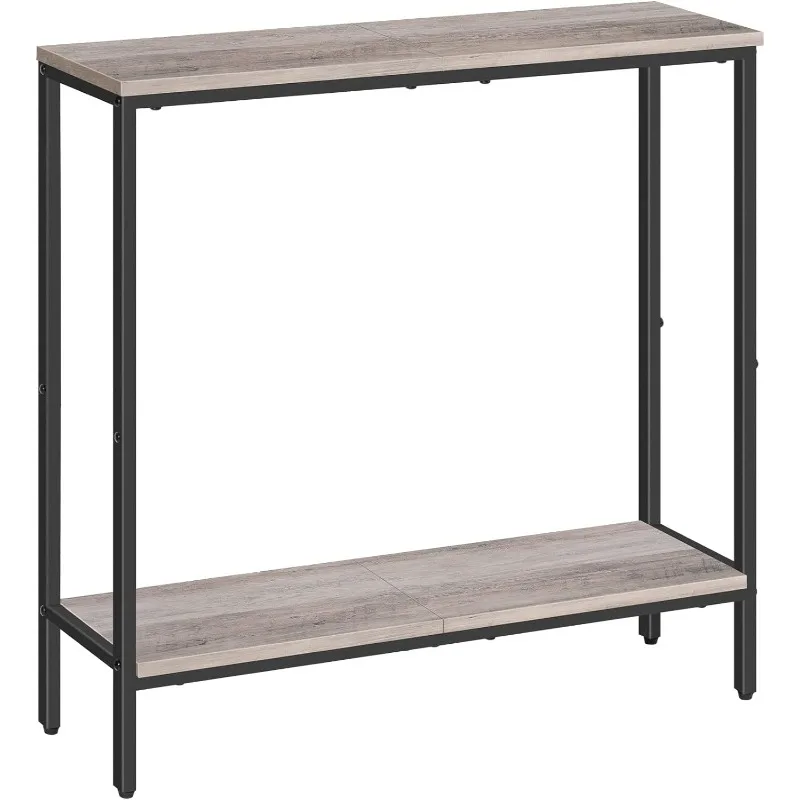 

29.5 Inches Console Table, Narrow Entryway Table with Shelves, Small Sofa , Side Table, Display Table, for Hallway